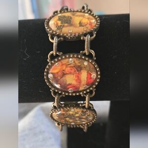 Avon Christmas Bracelet Vintage 1970s Signed 8-1/2 inches